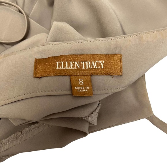 Ellen Tracy Tan Lace Spaghetti Strap Top 8 - Picture 3 of 7